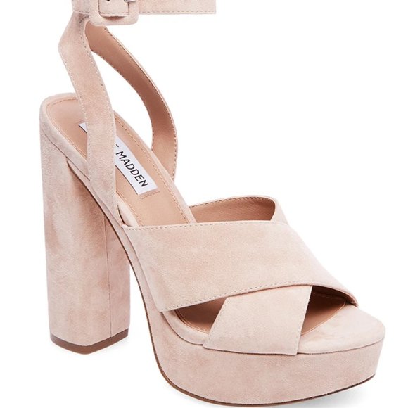 Steve Madden Blush Pink Platform Heels - Picture 3 of 8